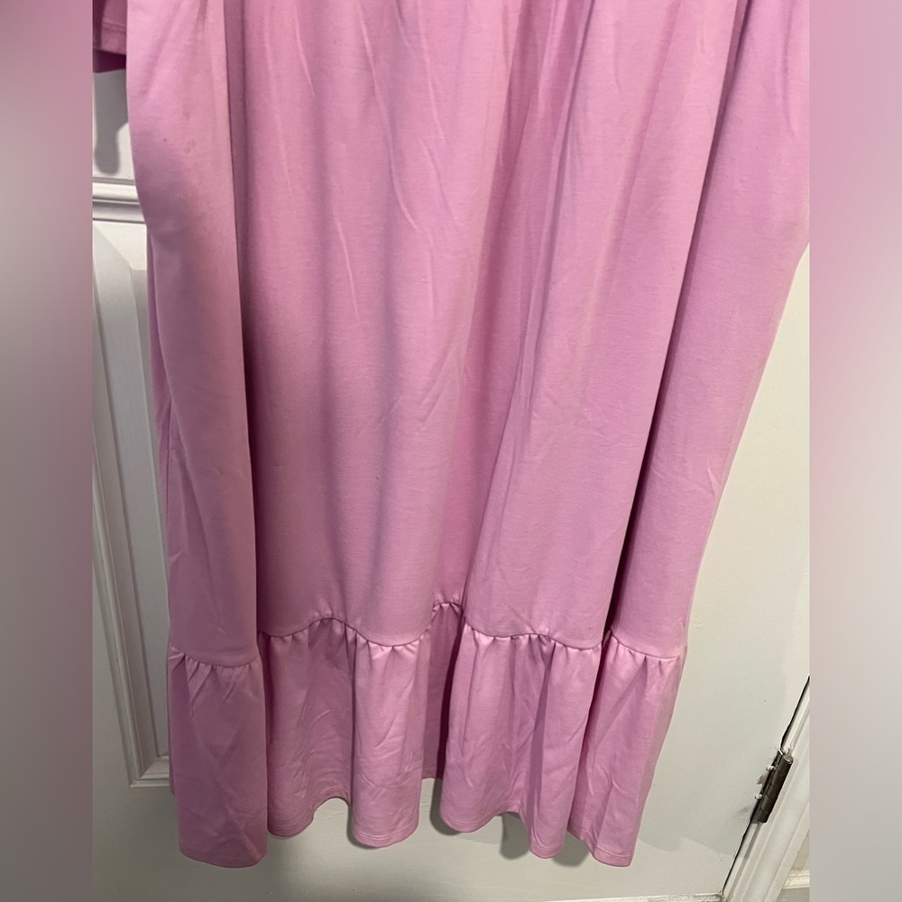 New! Who What Wear Long Sleeve Lilac Light Purple Tiered Midi Dress Size 1X NWT - Picture 11 of 16